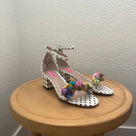 Betsey Johnson Polka-Dot Heels - Picture 1 of 3